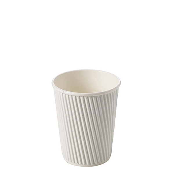 8oz Vertical Ripple Paper Cup