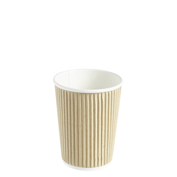 8oz Vertical Ripple Paper Cup 