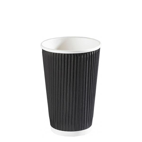 12oz Vertical Ripple Paper Cup