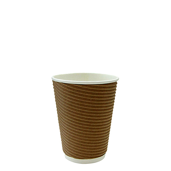 8oz Horizontal Ripple Paper Cup