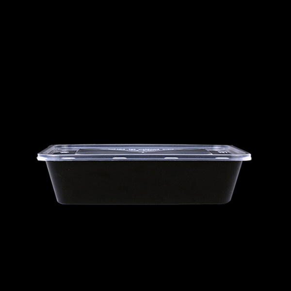 500ml PP Plastic Rectangle Box-Black