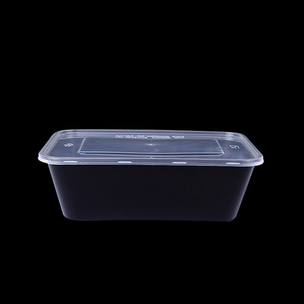 750ml PP Plastic Rectangle Box-Black