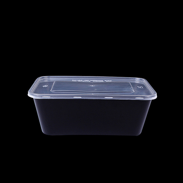1000ml PP Plastic Rectangle Box-Black